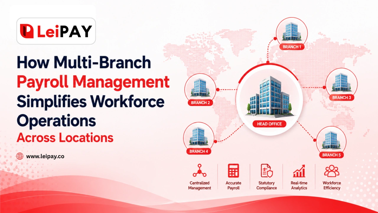 Multi-Branch Payroll Management Software India — LeiPay
