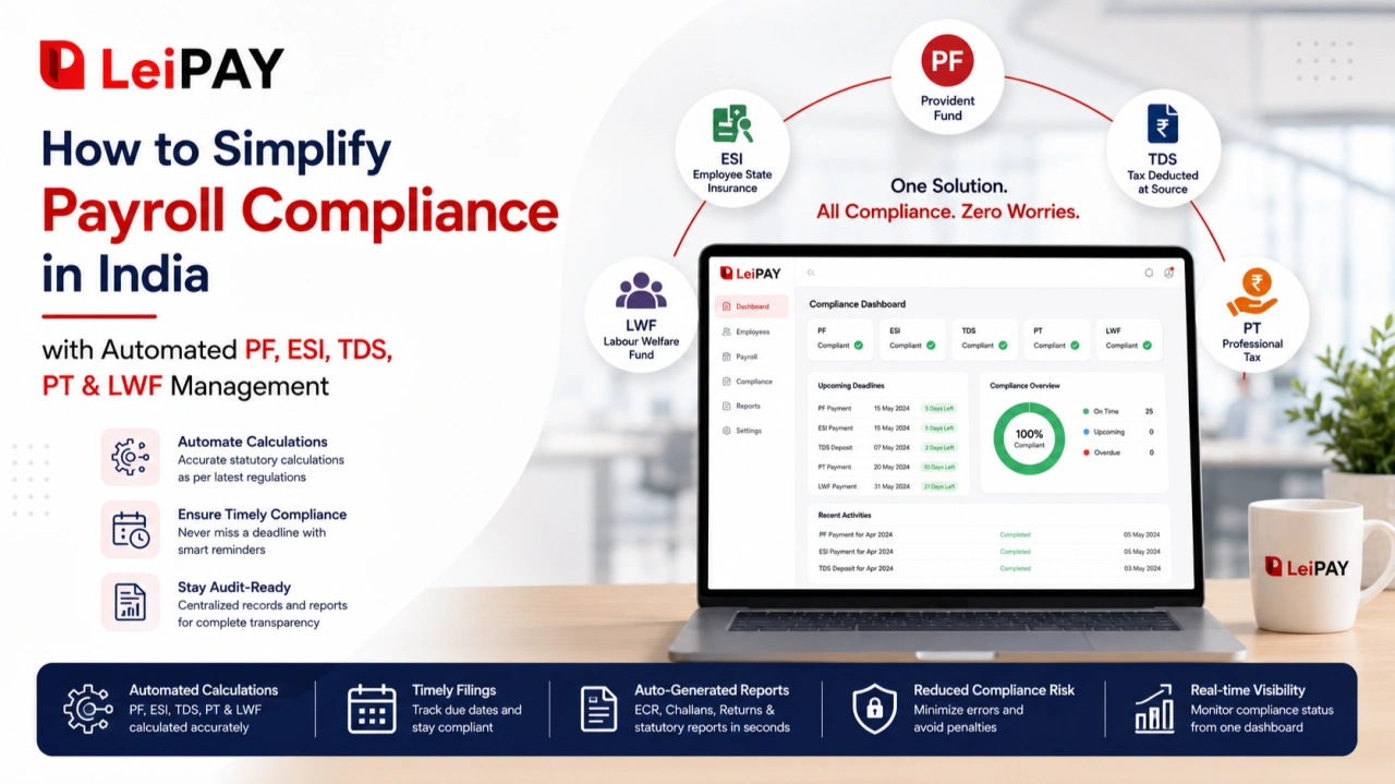 Simplify Payroll Compliance India — PF ESI TDS PT LWF